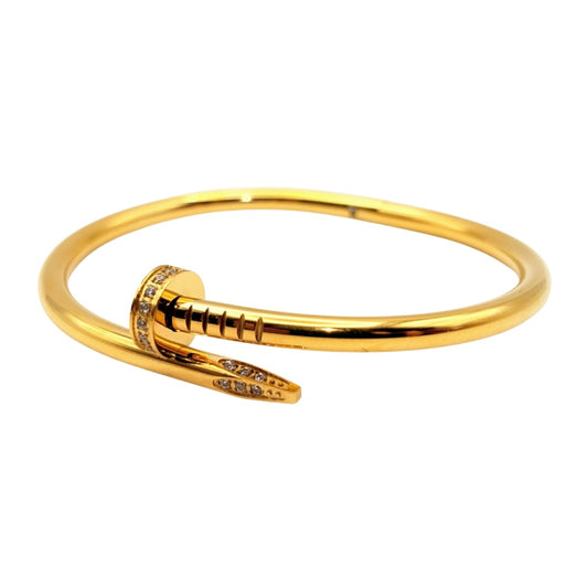 Nail Diamant Armreif | 18K vergoldet