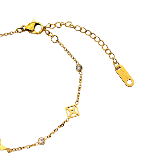 Flower Armband | 18K vergoldet