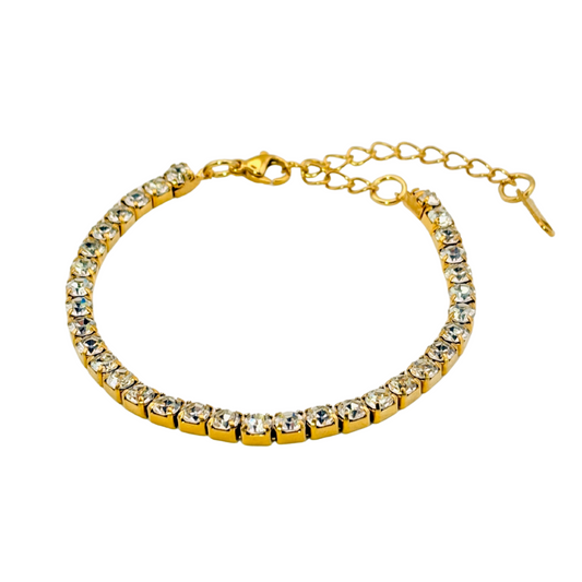 Forever Sparkle Tennisarmband | 18K vergoldet