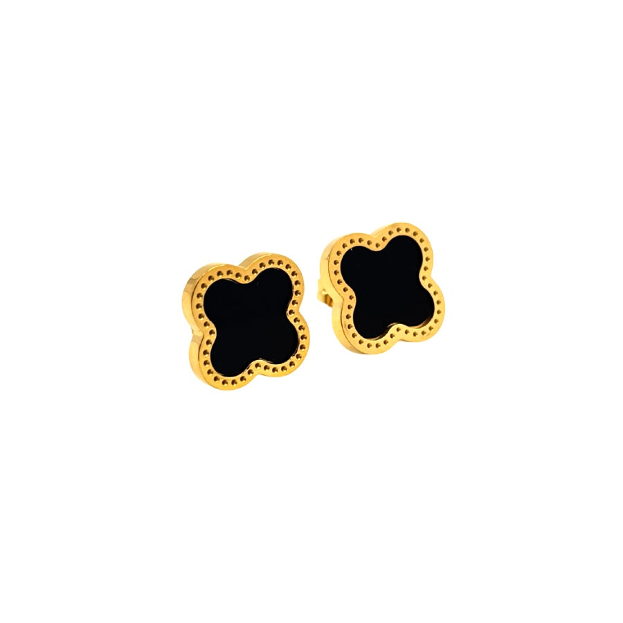 Shiny Clover Ohrringe | 18K vergoldet