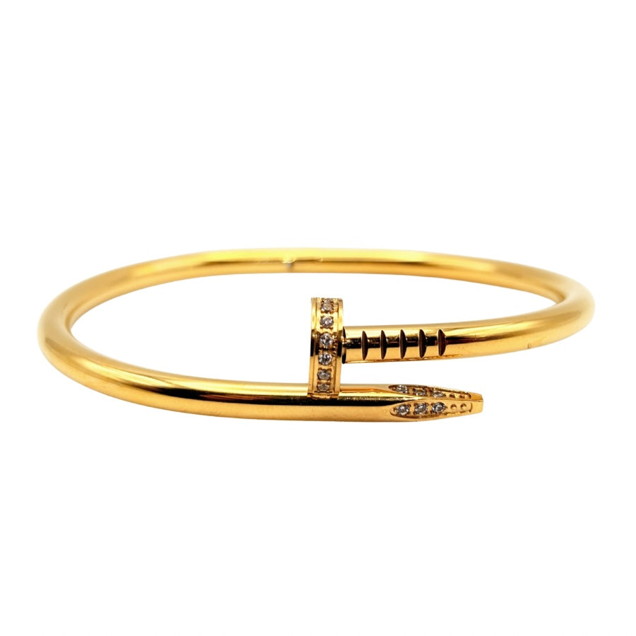 Nail Diamant Armreif | 18K vergoldet
