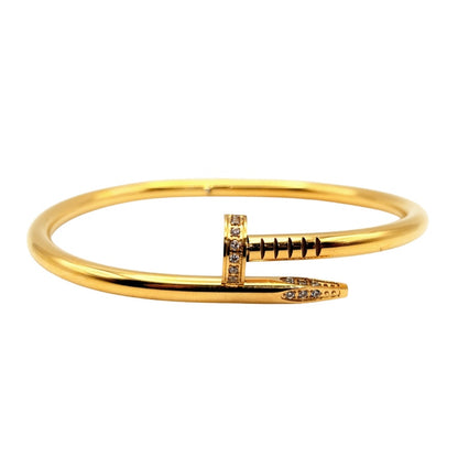 Nail Diamant Armreif | 18K vergoldet