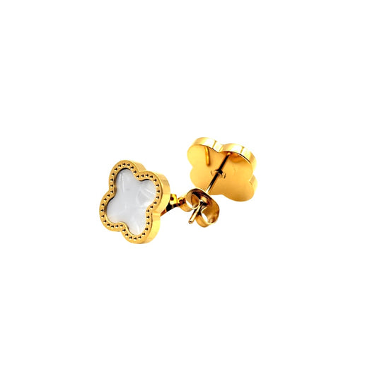 Shiny Clover Ohrringe | 18K vergoldet
