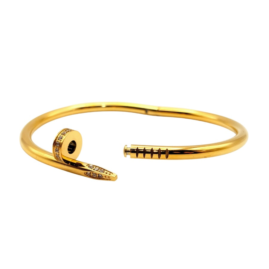 Nail Diamant Armreif | 18K vergoldet